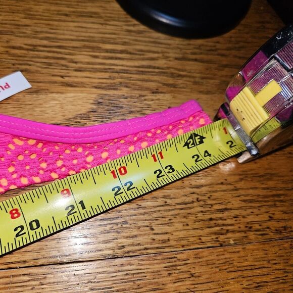 NWOT BONGO Junior M Bikini Top “Coachella Cool” Pink/Orange Crochet Halter Swim - Picture 6 of 6